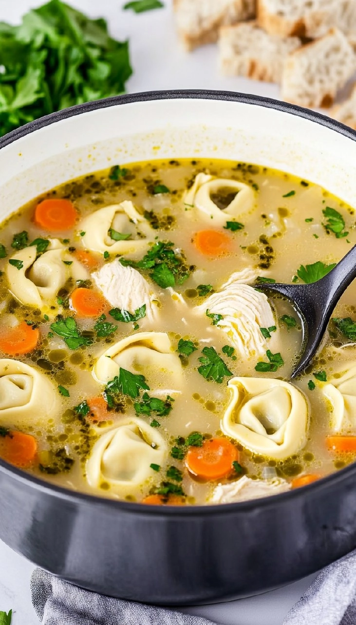 Chicken Tortellini Soup