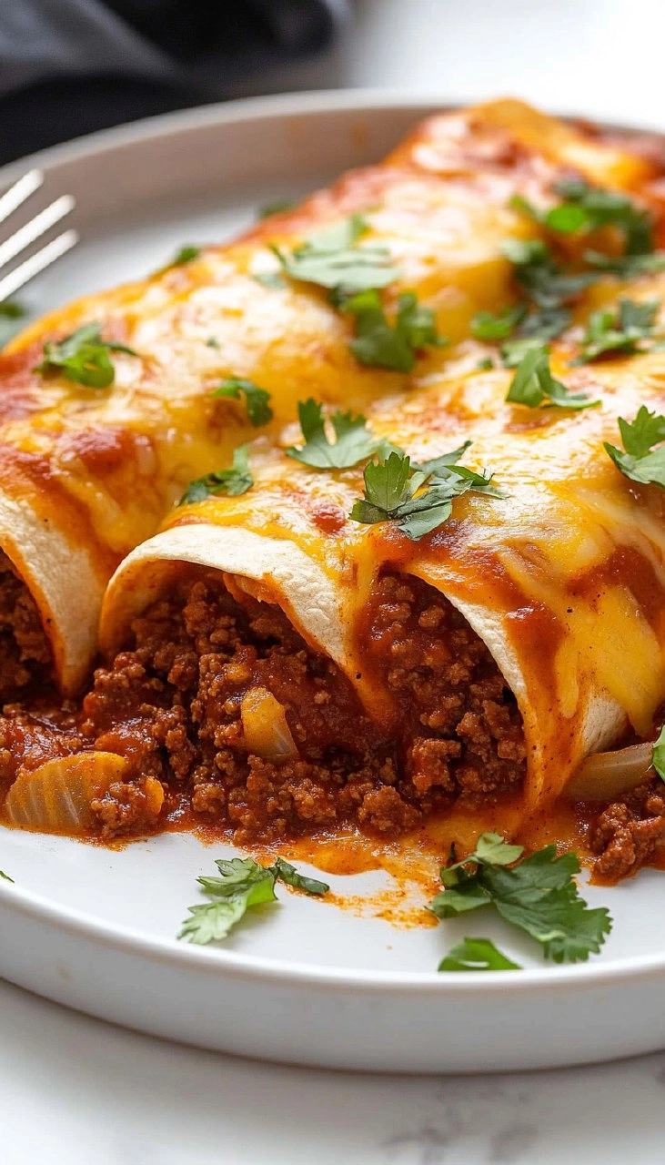 Ground Beef Enchiladas