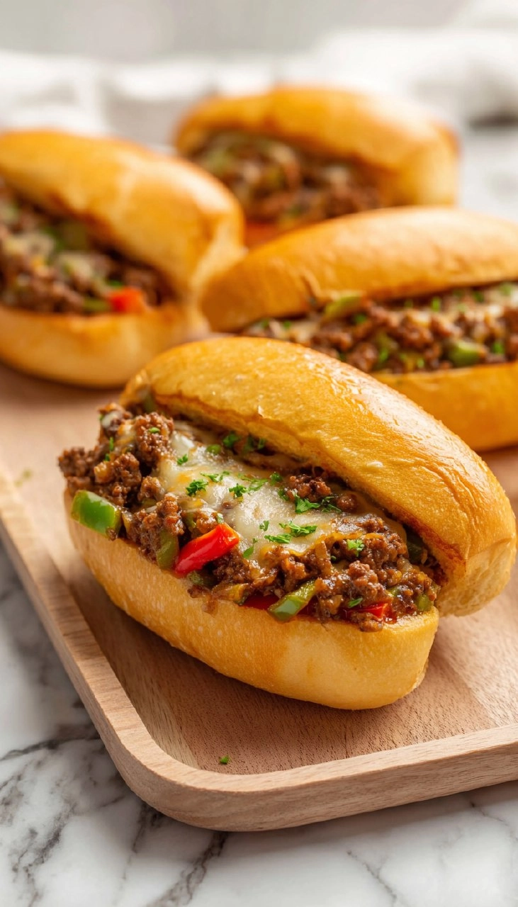 Ground-Beef-Philly-Cheesesteaks-Recipe