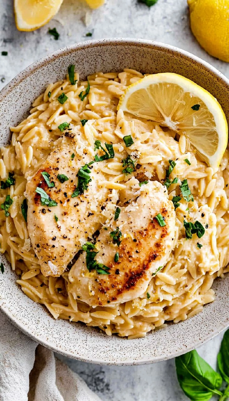 Lemon Orzo Chicken