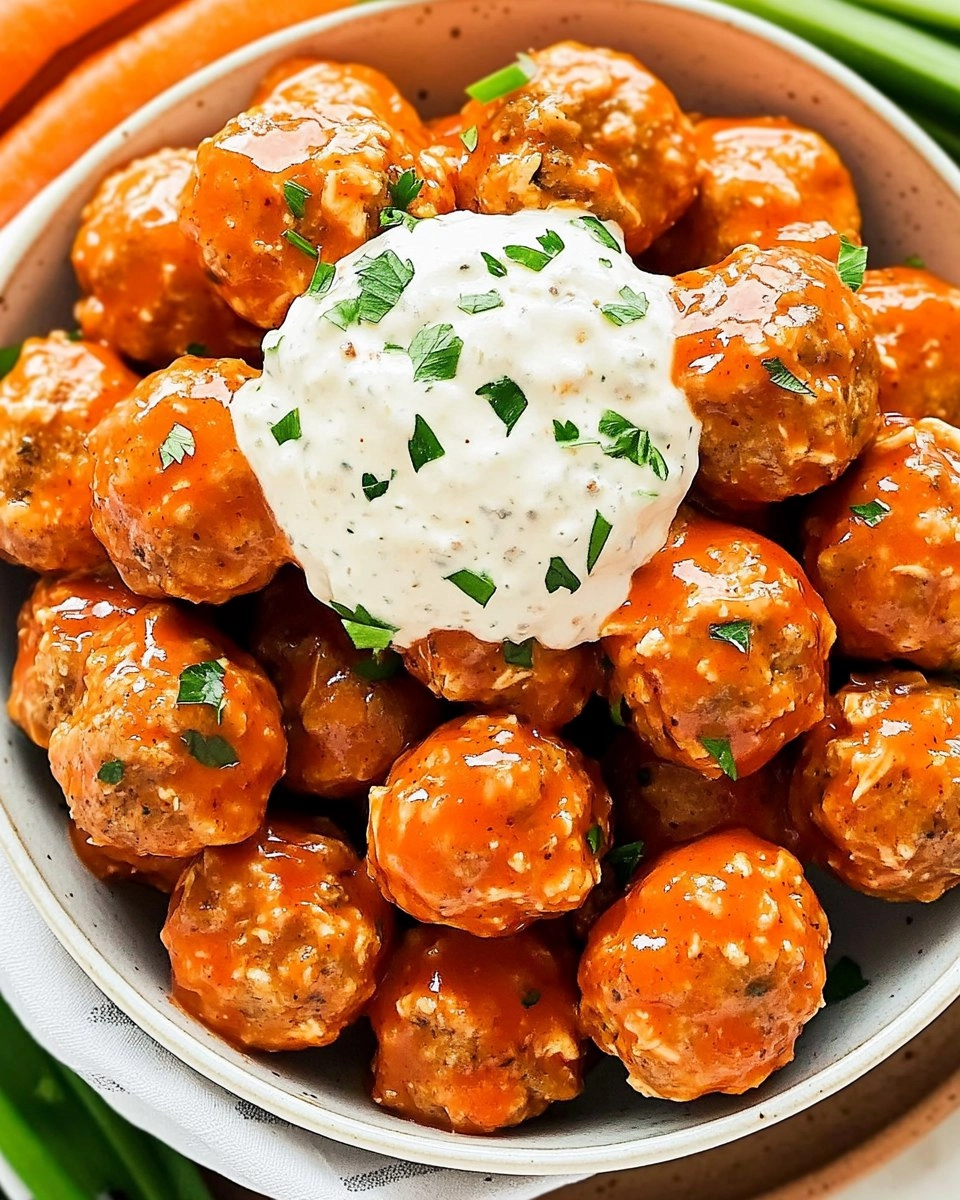 Buffalo Chicken Meatballs