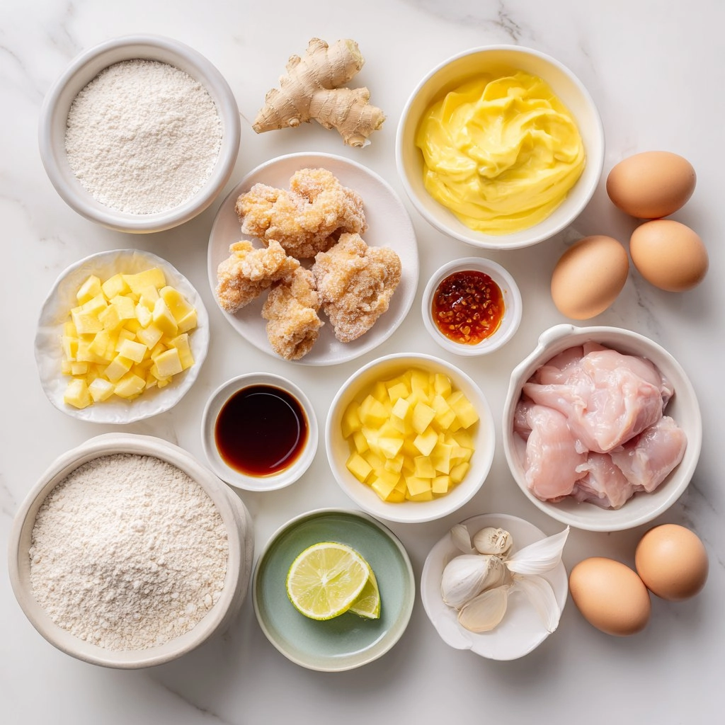 Crispy Hawaiian Mochiko Chicken with Mango Aioli 131 Crispy Hawaiian Mochiko Chicken with Mango Aioli