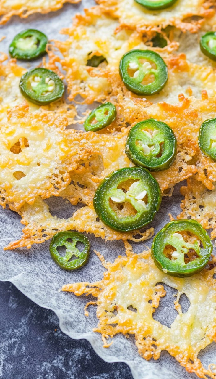 Keto Jalapeno Cheese Crisps 47 Keto Jalapeno Cheese Crisps