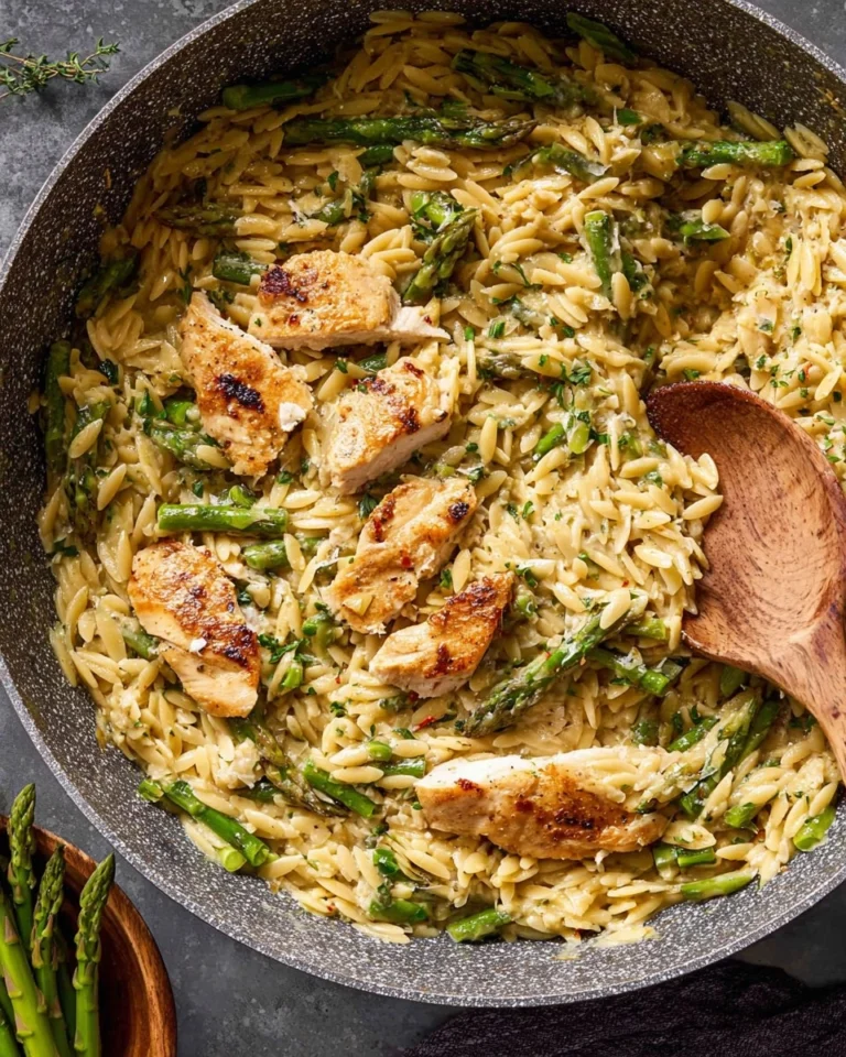 Asparagus-Orzo-with-Chicken-Recipe