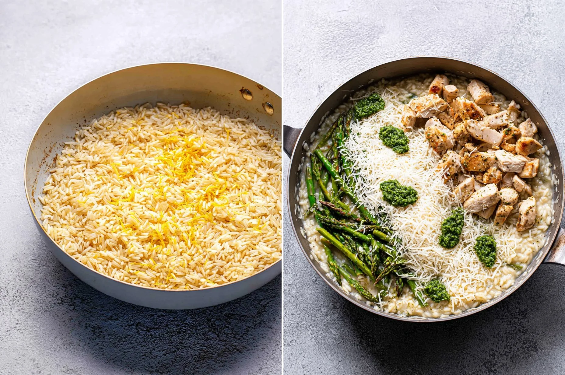 Asparagus Orzo with Chicken