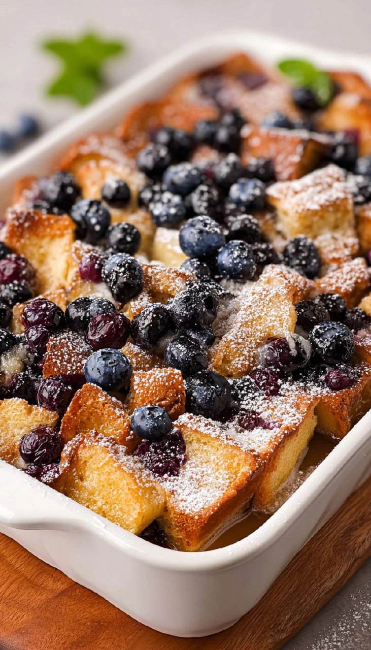 Blueberry French Toast Casserole