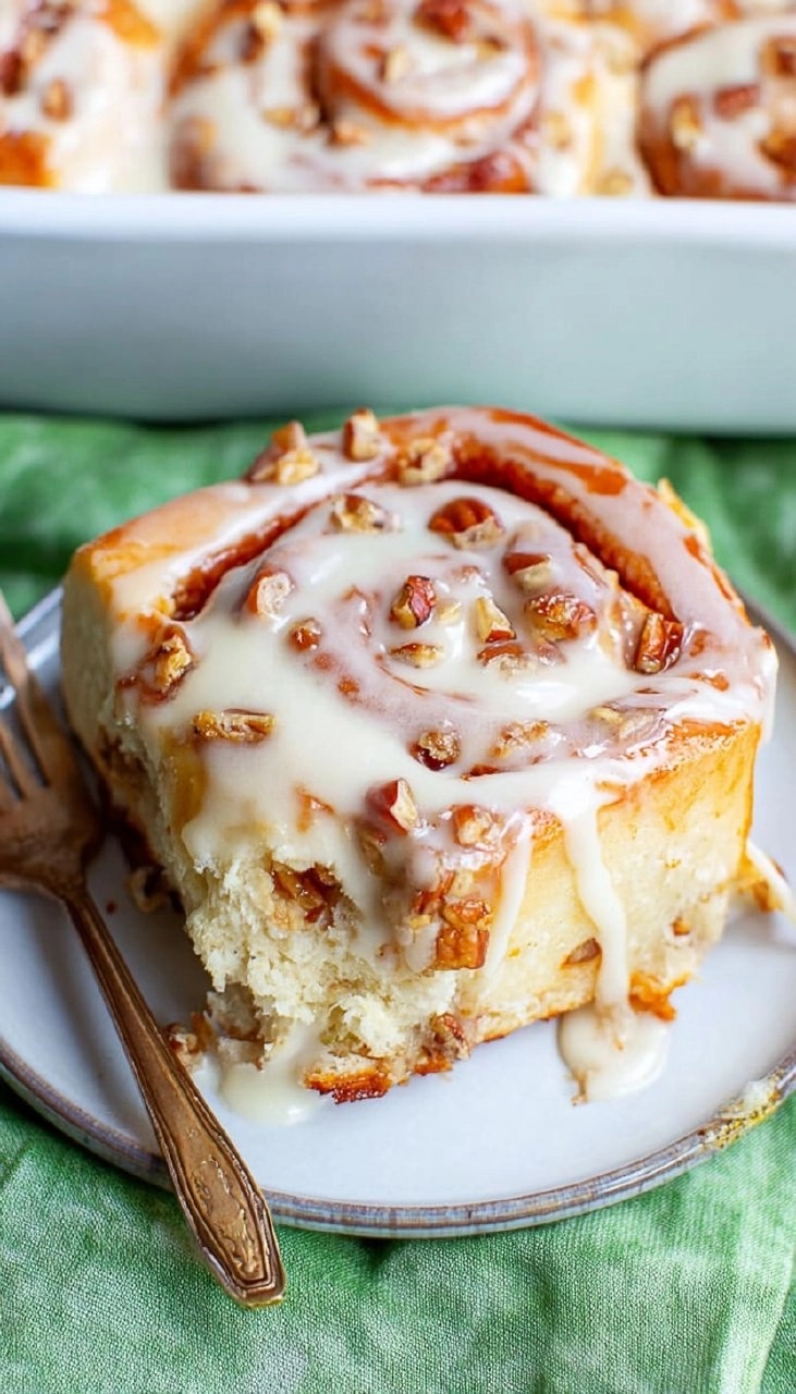 Carrot Cake Cinnamon Rolls with Cream Cheese Icing