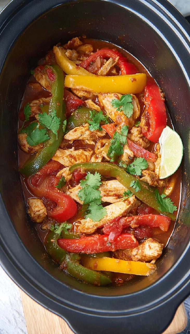 CrockPot Chicken Fajitas 145 CrockPot Chicken Fajitas