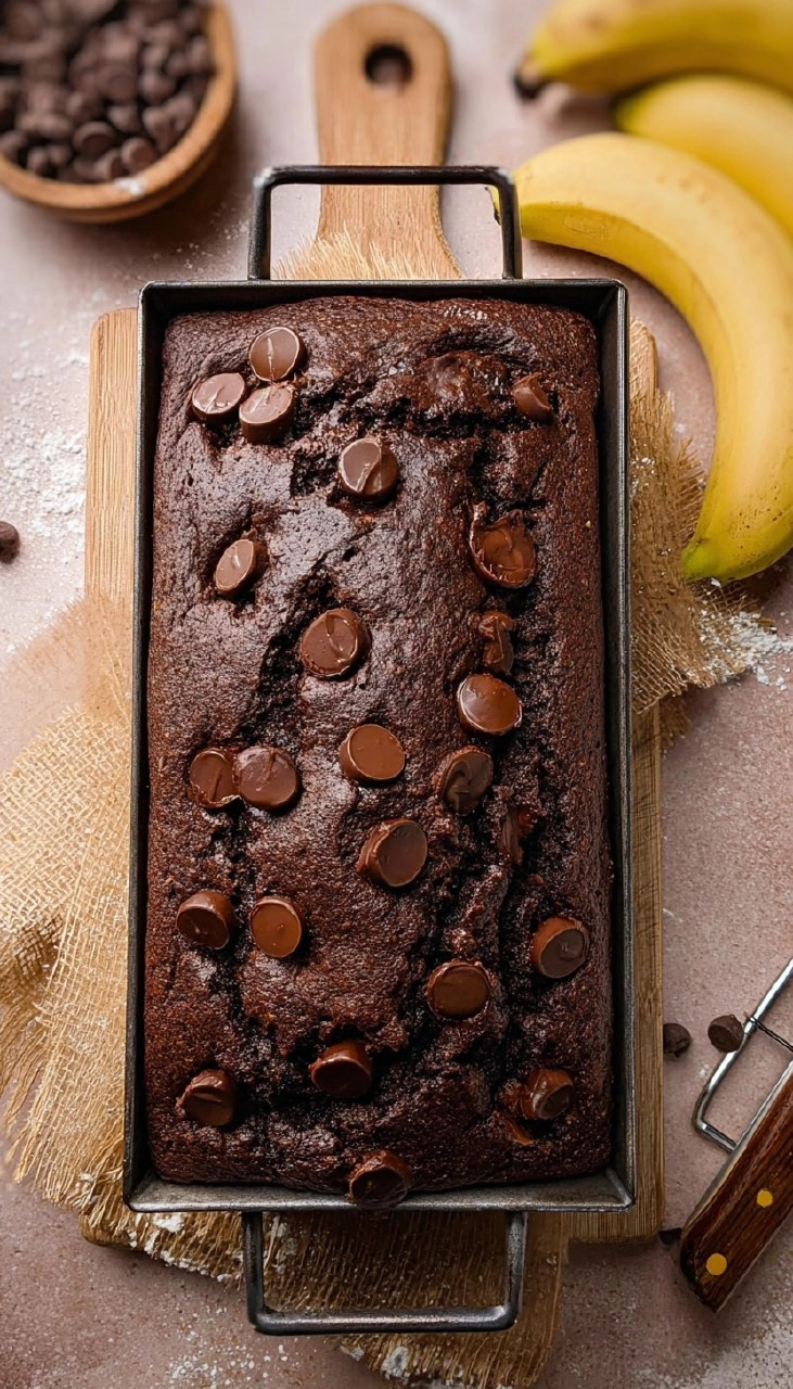 Double Chocolate Banana Bread
