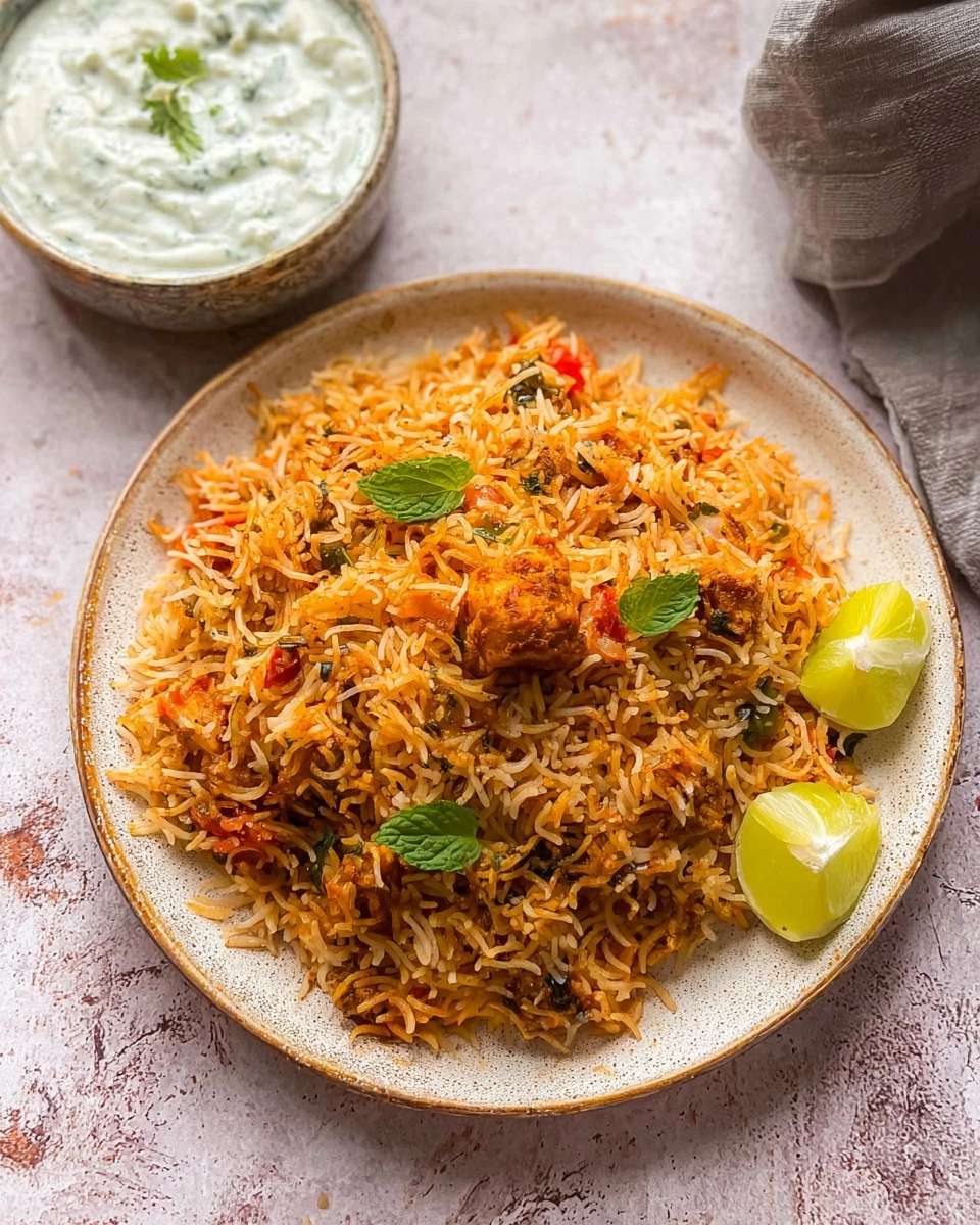 Lal Paneer Biryani