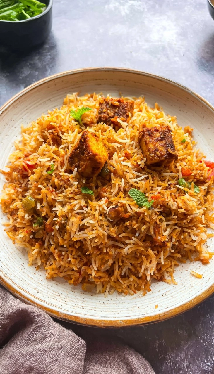 Lal Paneer Biryani