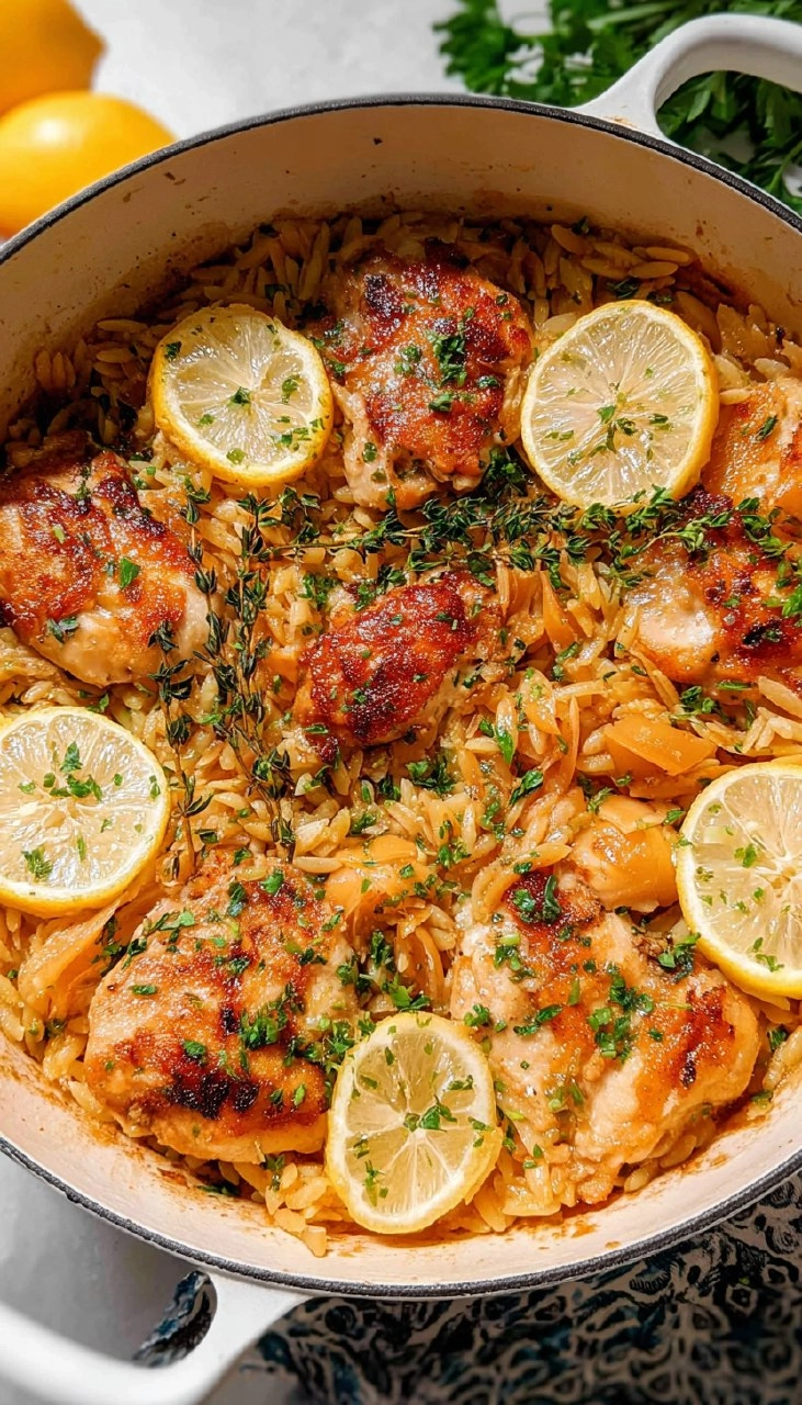 Lemon Chicken and Orzo 145 Lemon Chicken and Orzo