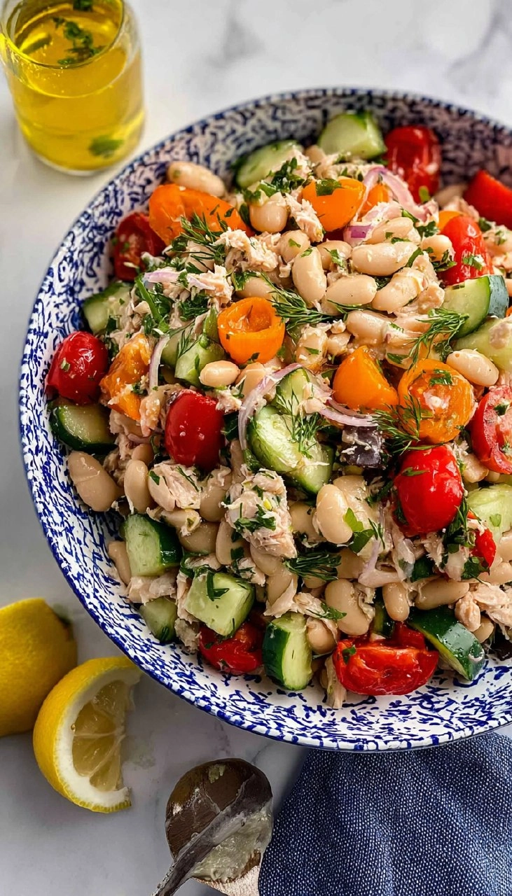 Mediterranean White Bean Tuna Salad 95 Mediterranean White Bean Tuna Salad