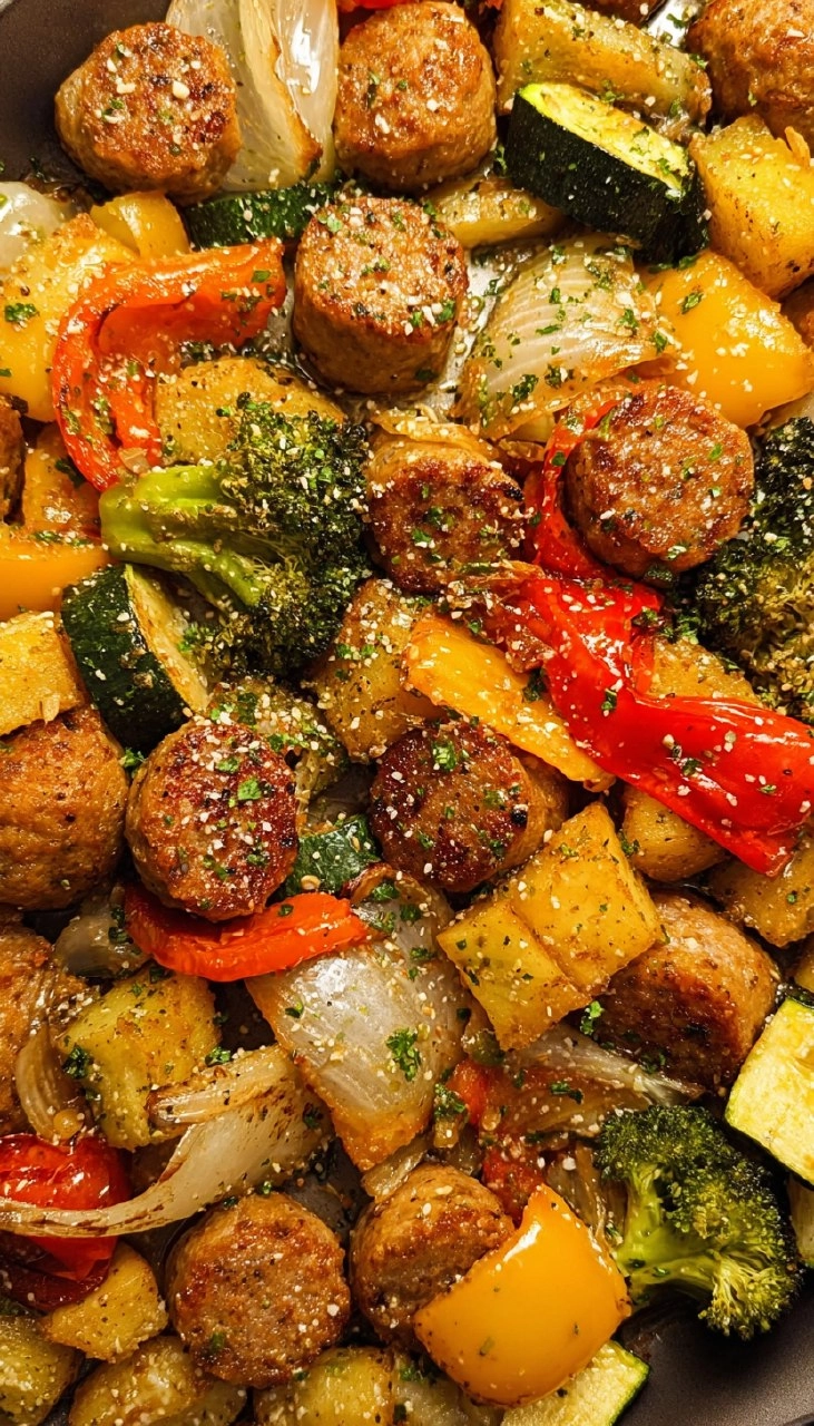 One Pan Sausage and Veggies with Italian Sausage