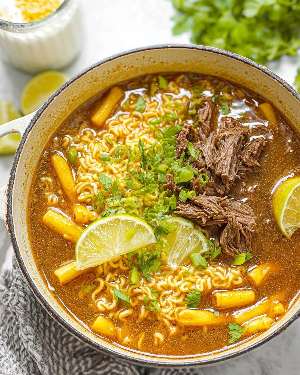 One Pot Shredded Beef Ramen 160 One Pot Shredded Beef Ramen