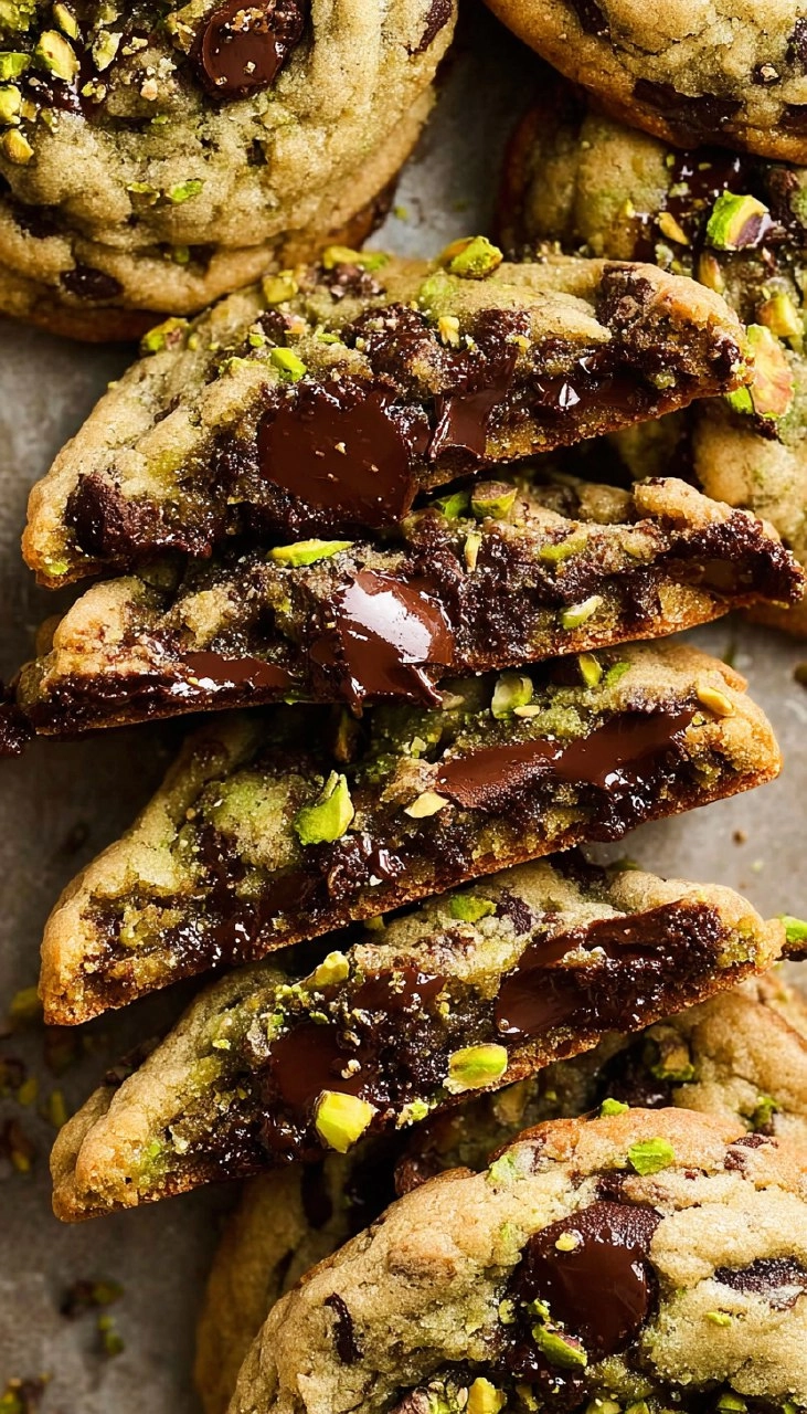 Pistachio Chocolate Chip Cookies