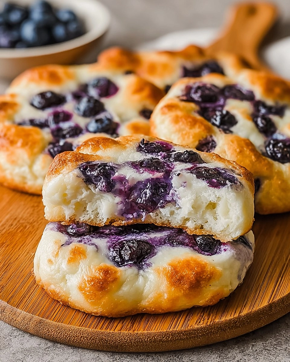Blueberry Cottage Cheese Cloud Bread – Soft Fluffy