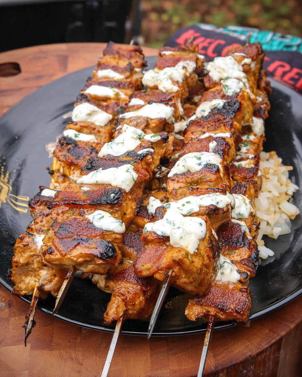 Chicken Bacon Ranch Skewers