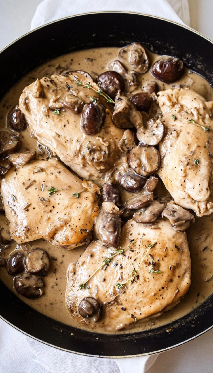 Chicken with Mushroom Sauce 107 Chicken with Mushroom Sauce