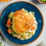 Cozy-Chicken-Pot-Pie-Casserole-With-Herby-Biscuits-Recipe