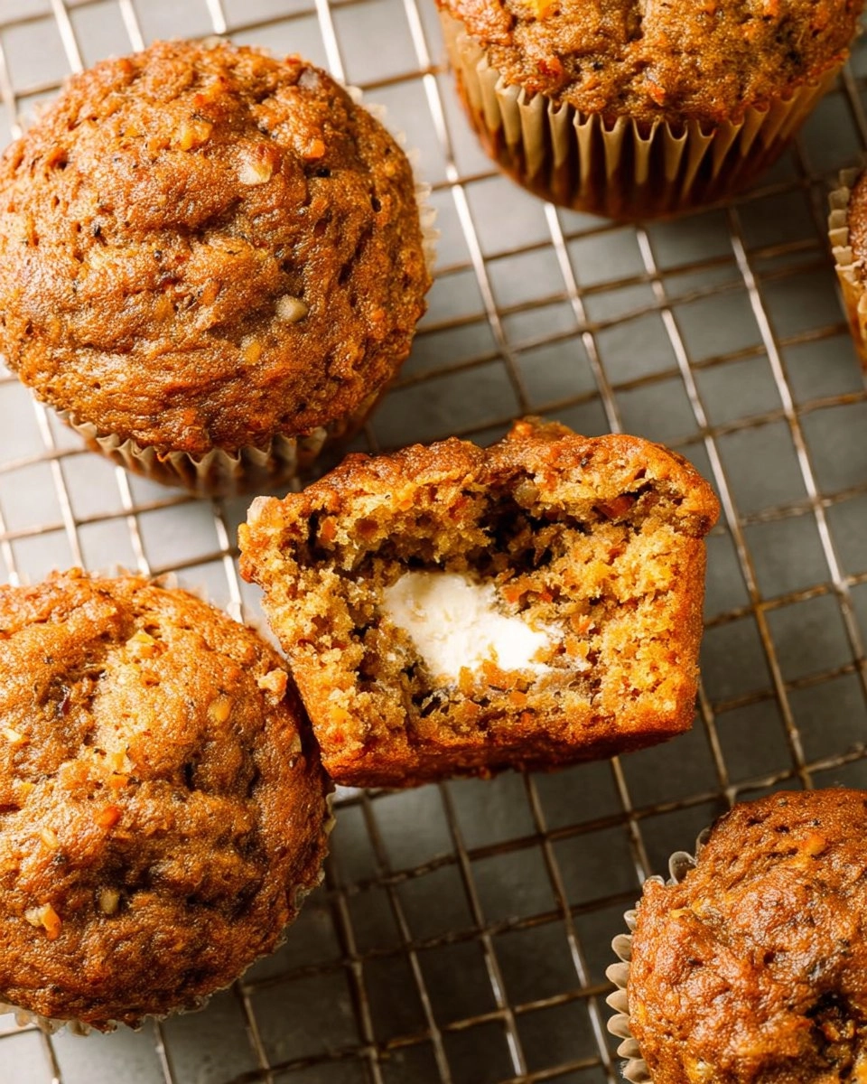 Gluten-Free Carrot Cake Muffins with Cream Cheese Filling