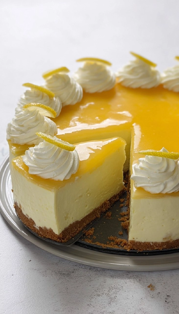 No Bake Lemon Cheesecake