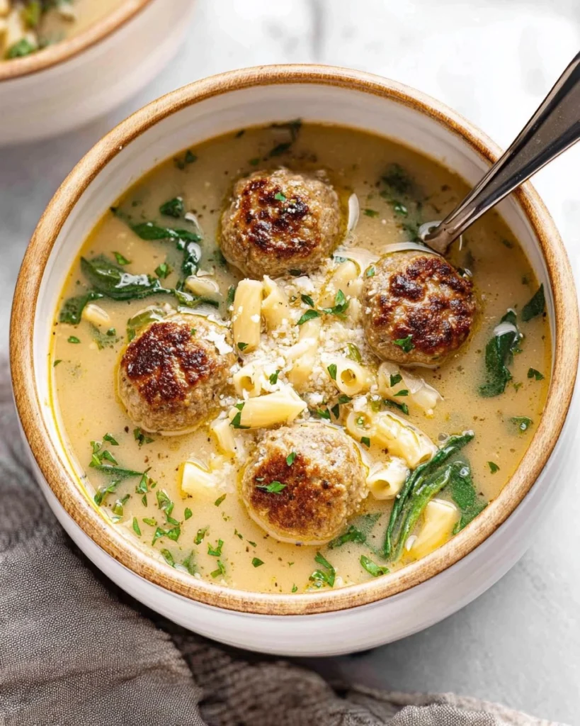 One-Pot-Chicken-Meatball-Soup-Recipe