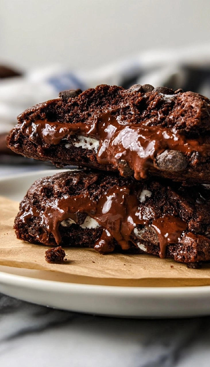 Single Serve Chocolate Sandwich Cookie Filled with Chocolate Chip Cookie Dough