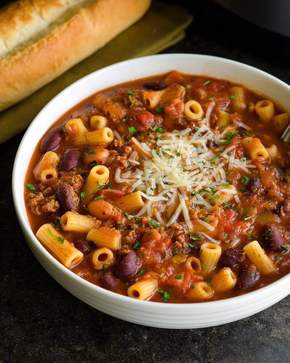Slow Cooker Pasta e Fagioli Soup