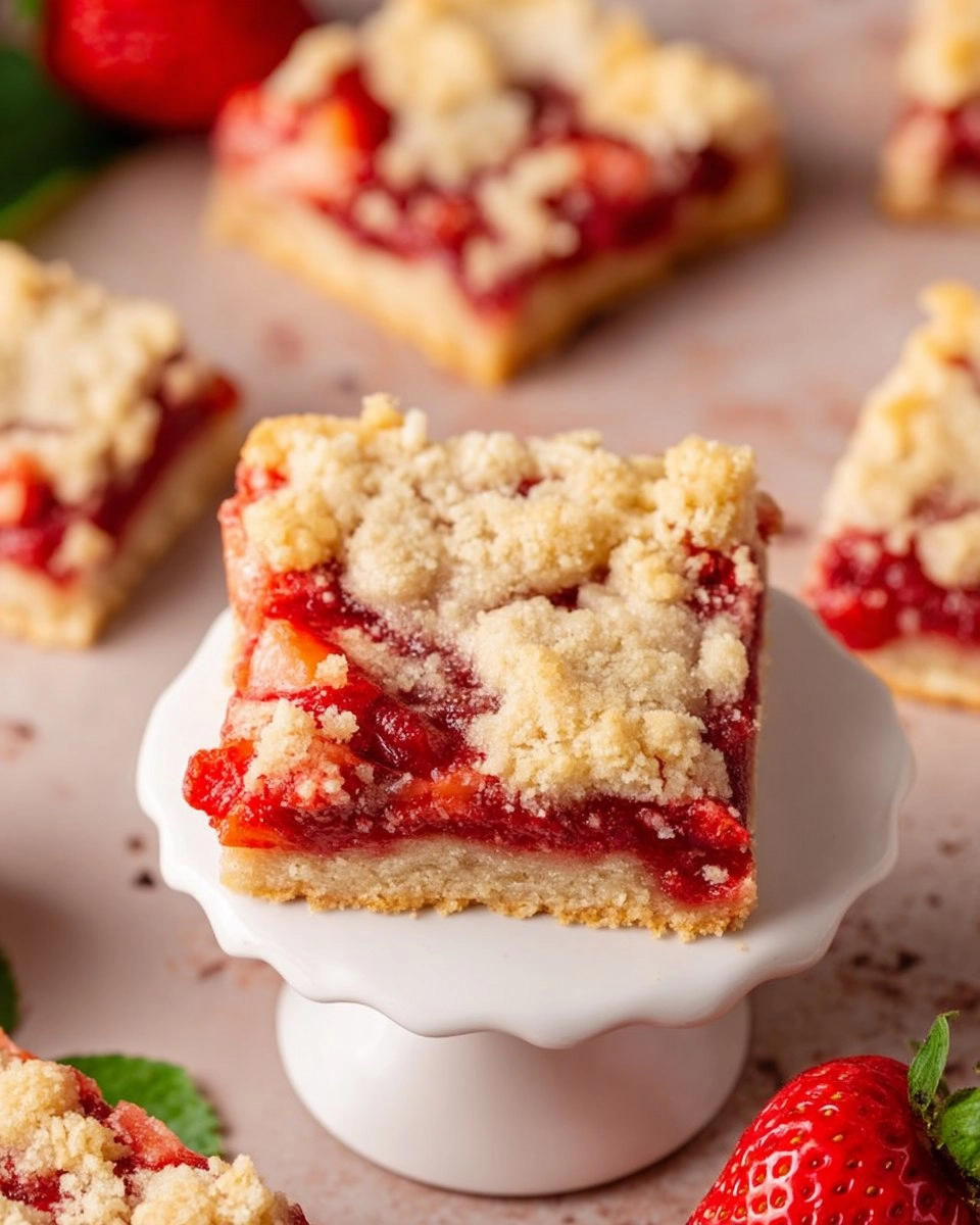 Strawberry Crumble Bars