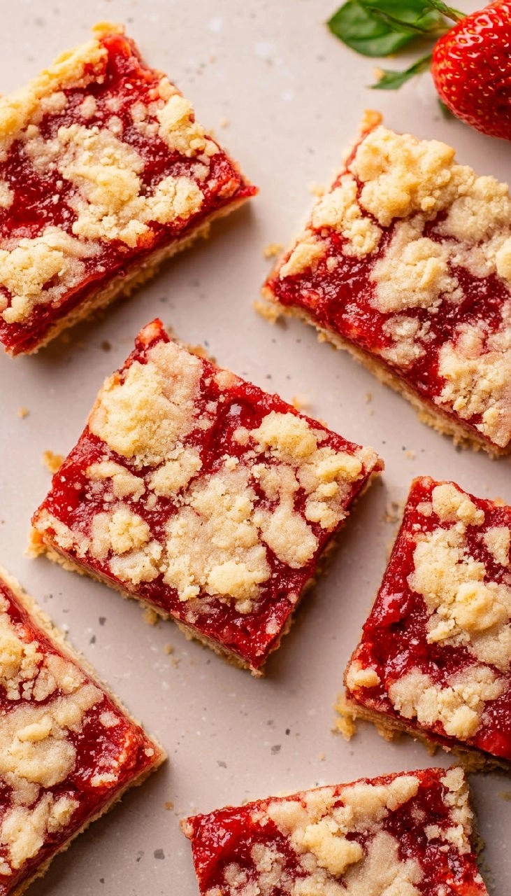 Strawberry Crumble Bars