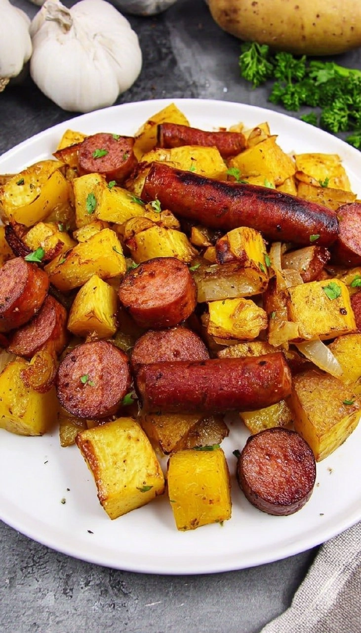 Air-Fryer-Kielbasa-and-Potatoes-Recipe