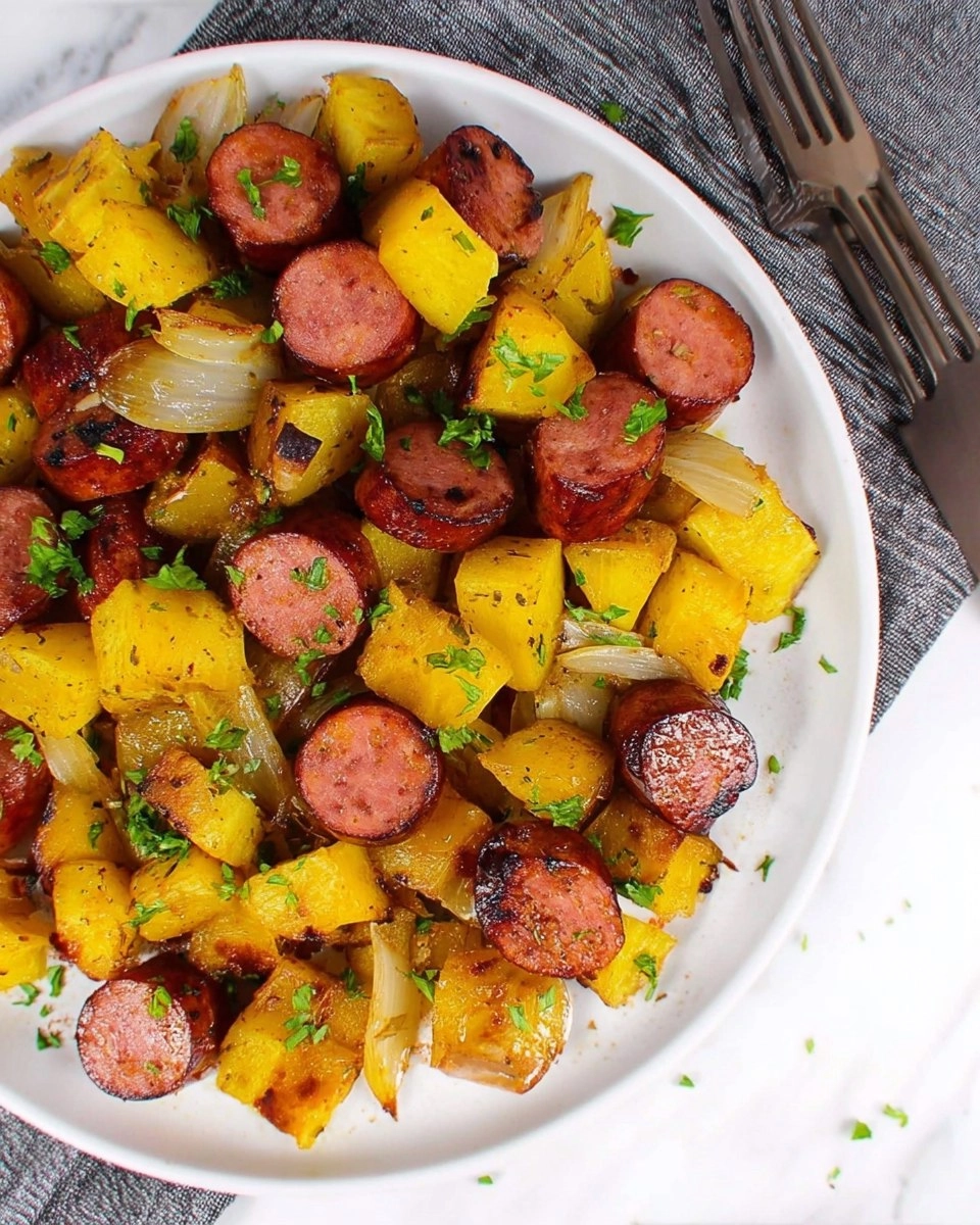 Air Fryer Kielbasa and Potatoes