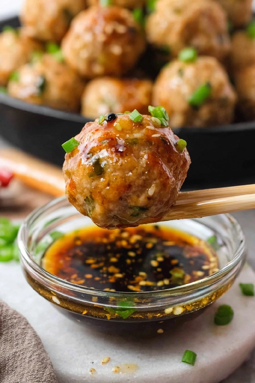 Asian Chicken Meatballs 137 Asian Chicken Meatballs
