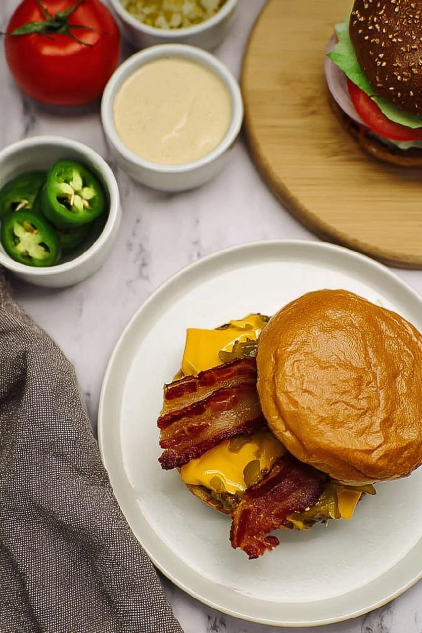 Bacon Jalapeño Cheeseburgers 82 Bacon Jalapeño Cheeseburgers