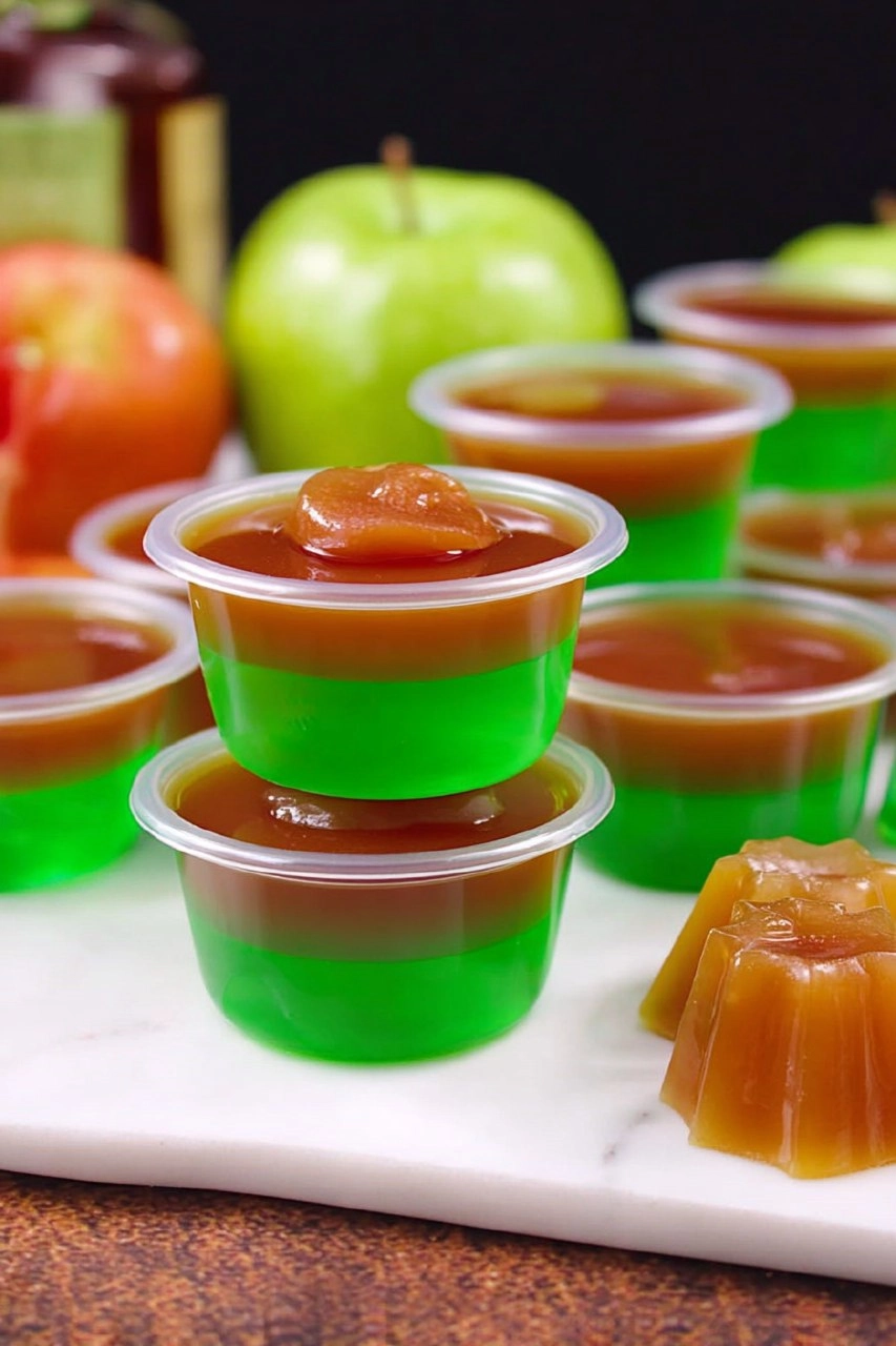 Caramel Apple Jello Shots