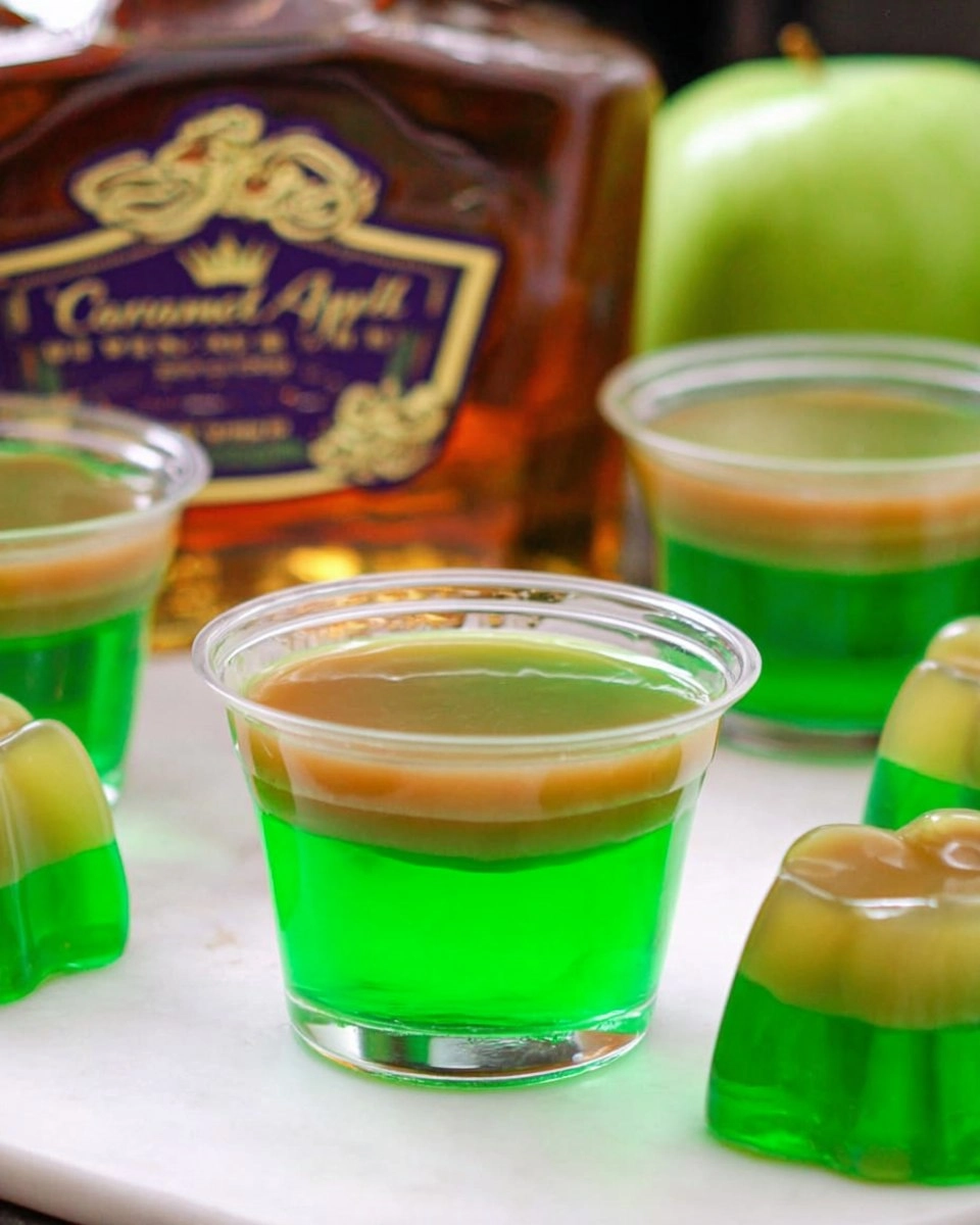 Caramel Apple Jello Shots