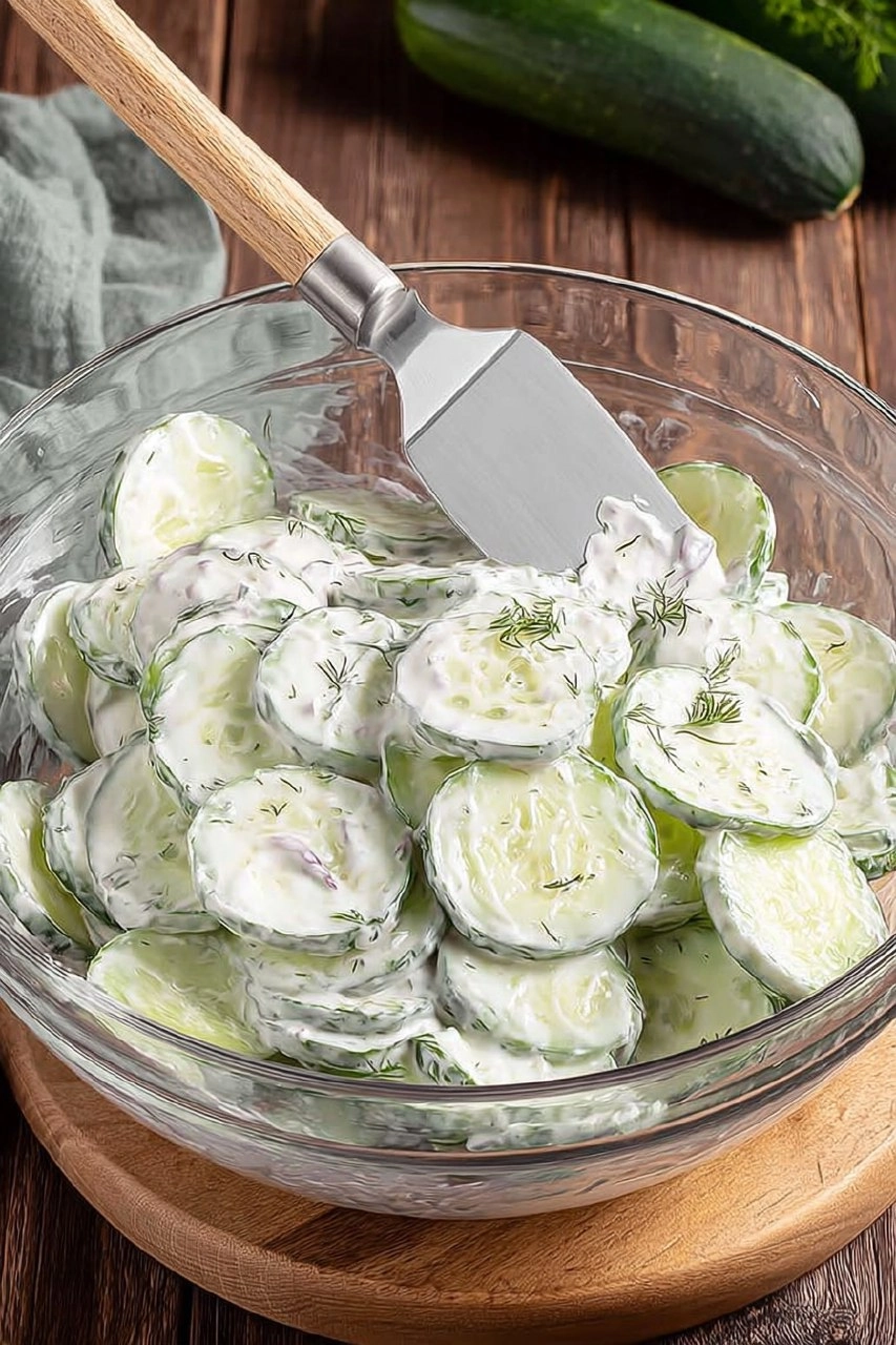 Creamy Cucumber Salad 77 Creamy Cucumber Salad