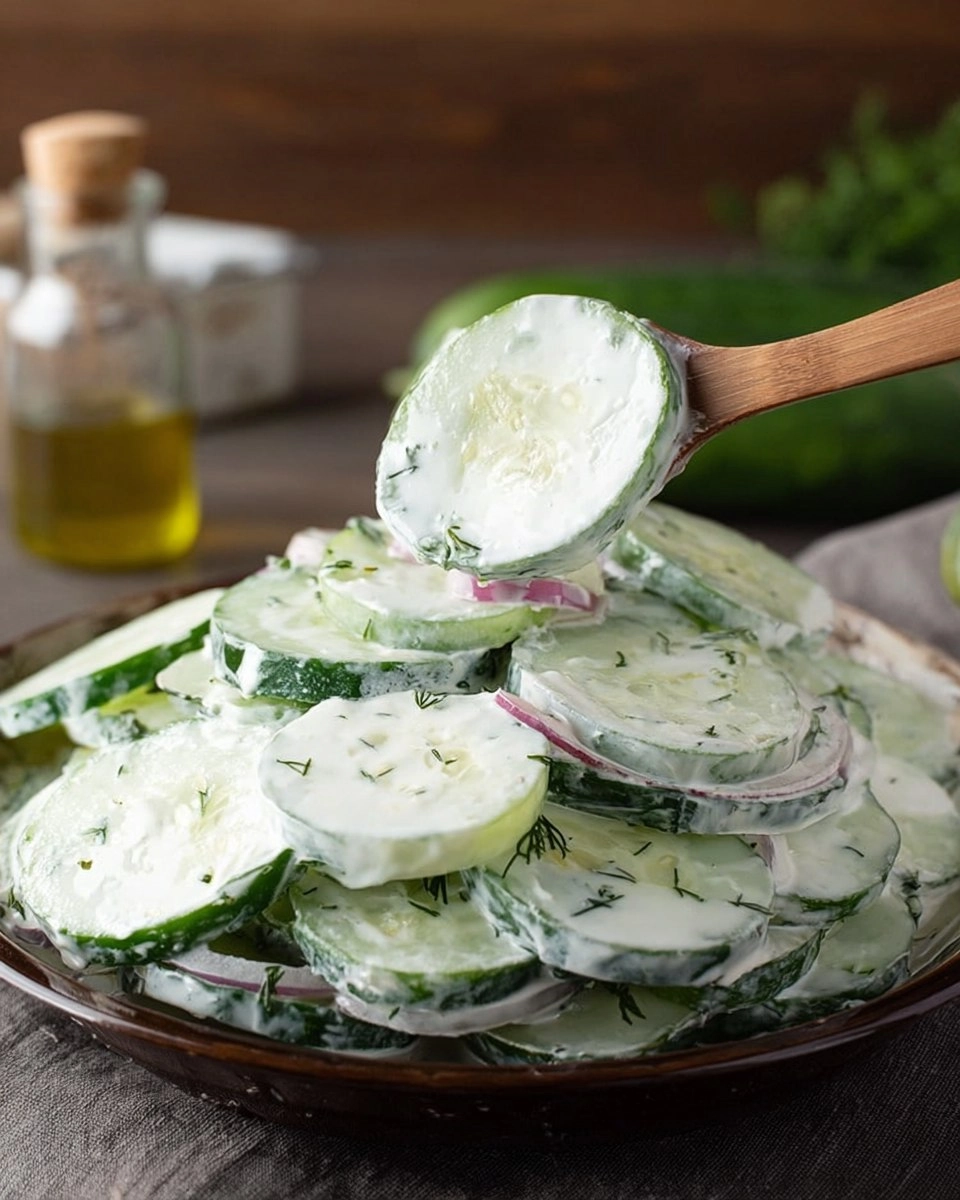 Creamy Cucumber Salad 76 Creamy Cucumber Salad