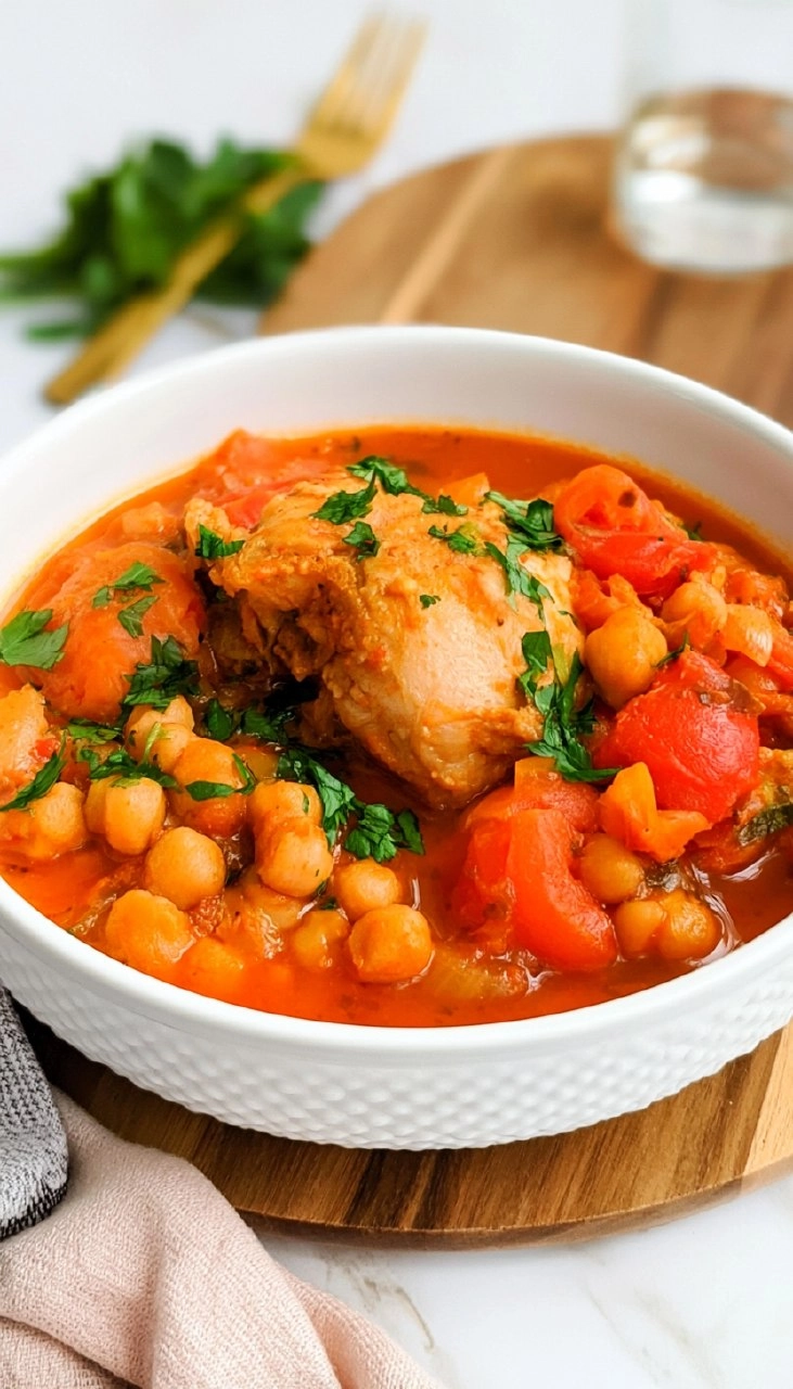 Greek Chicken and Chickpea Stew