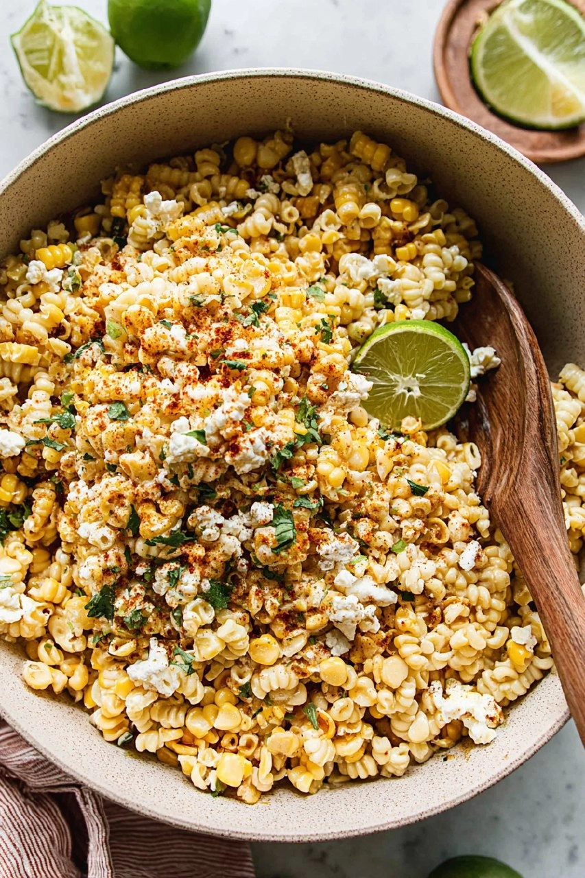 Mexican Street Corn Pasta Salad with Cotija 102 Mexican Street Corn Pasta Salad with Cotija