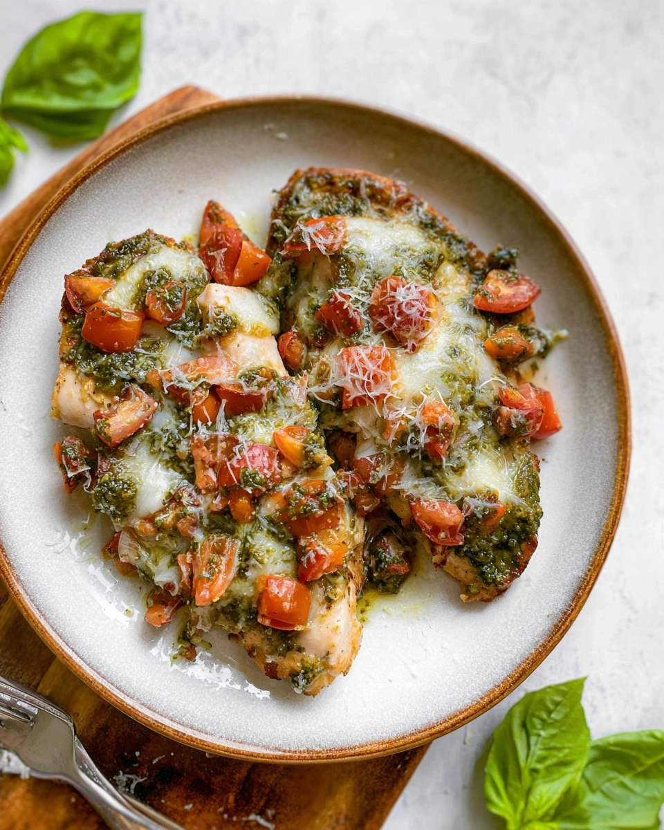 Pesto Chicken Bruschetta Bake 141 Pesto Chicken Bruschetta Bake