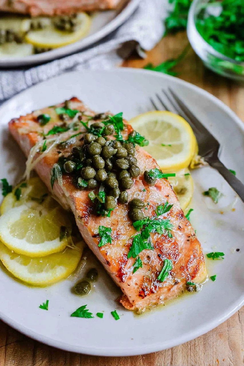 Salmon Piccata 107 Salmon Piccata