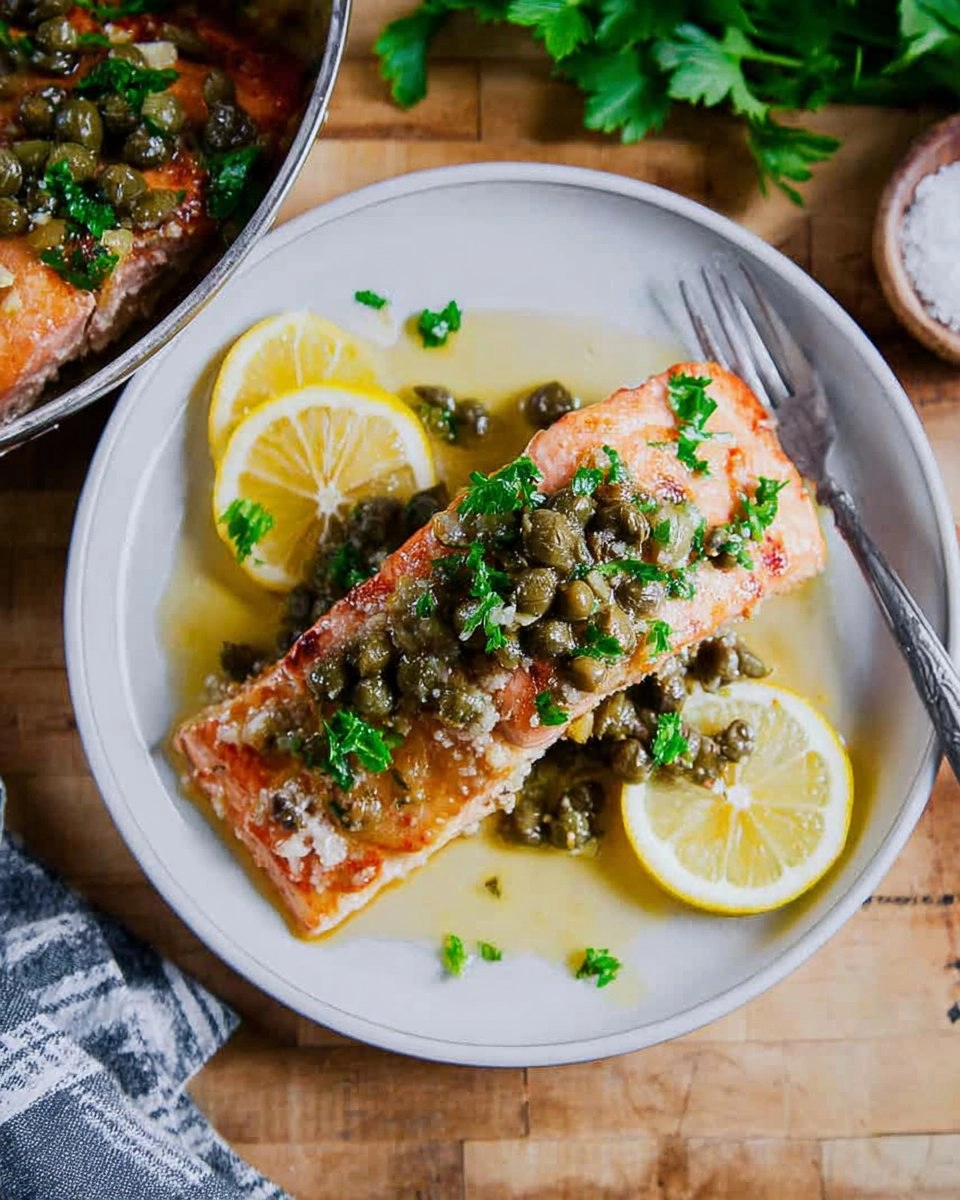 Salmon Piccata 106 Salmon Piccata