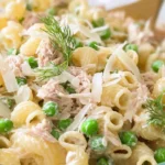 Tuna-Pasta-Salad-with-Creamy-Lemon-Dressing-Recipe