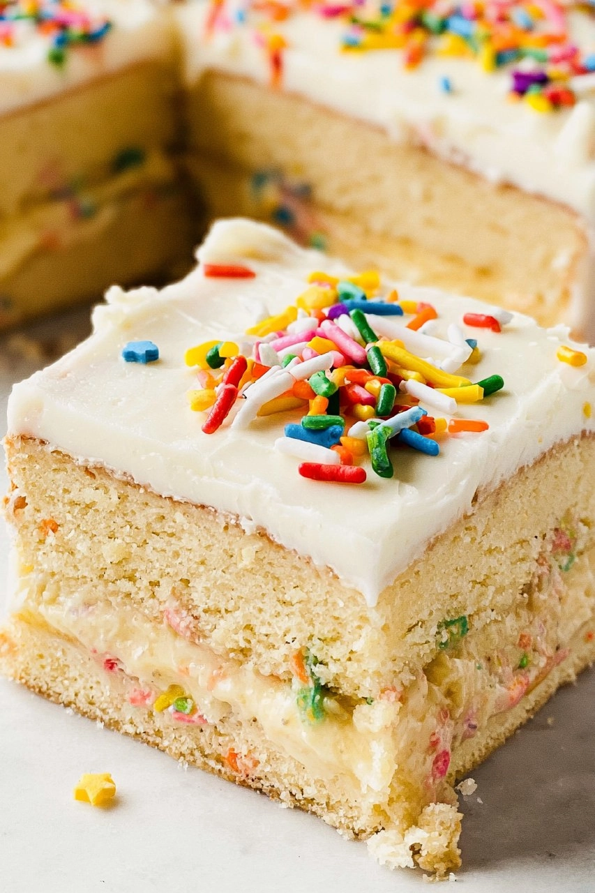 Vanilla Birthday Sheet Cake