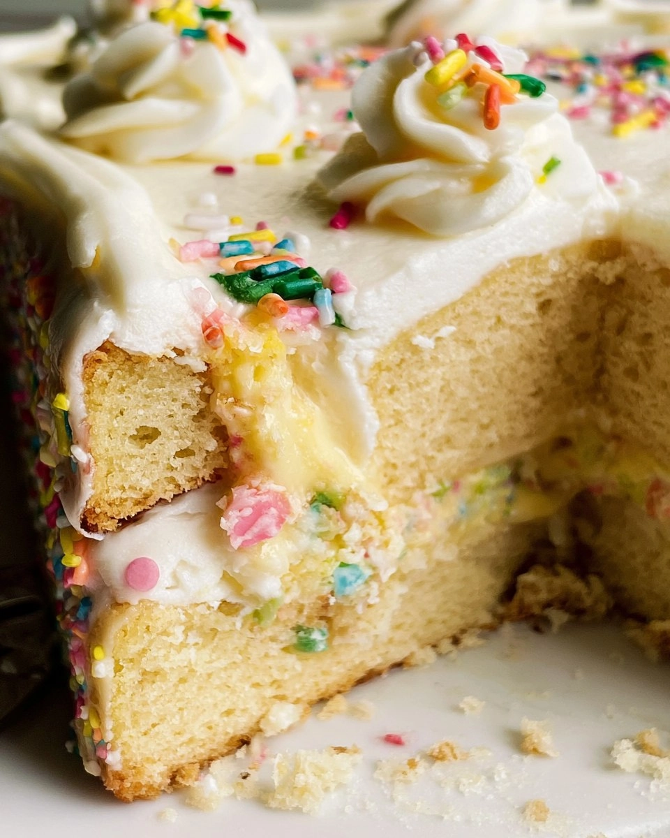 Vanilla Birthday Sheet Cake